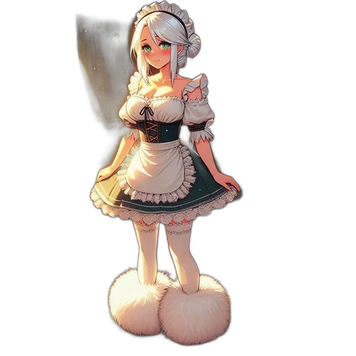 dress, staff, robot, weapon transparent PNG cut-out