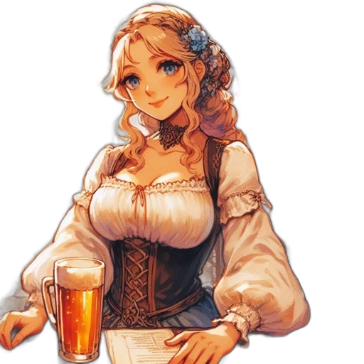 dress, staff, crown, face transparent PNG cut-out