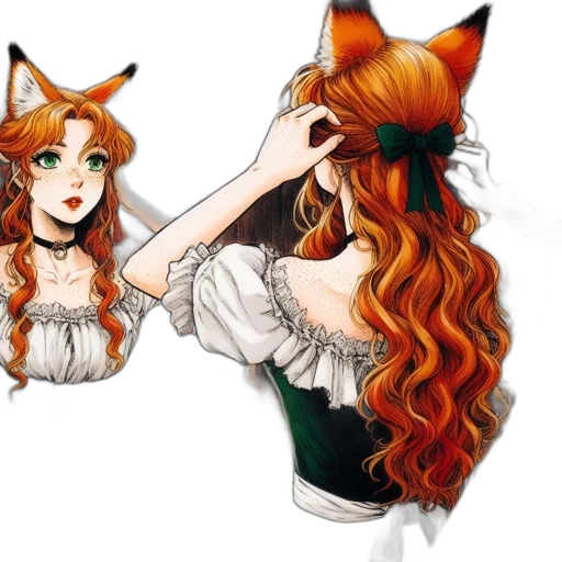 dress, mask, hat, staff transparent PNG cut-out