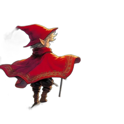 dragon, mask, hat, staff transparent PNG cut-out
