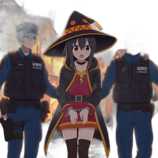 weapon, staff, hat, jacket transparent PNG cut-out