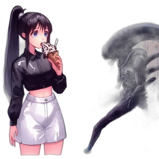 creature, food, jacket, weapon transparent PNG cut-out