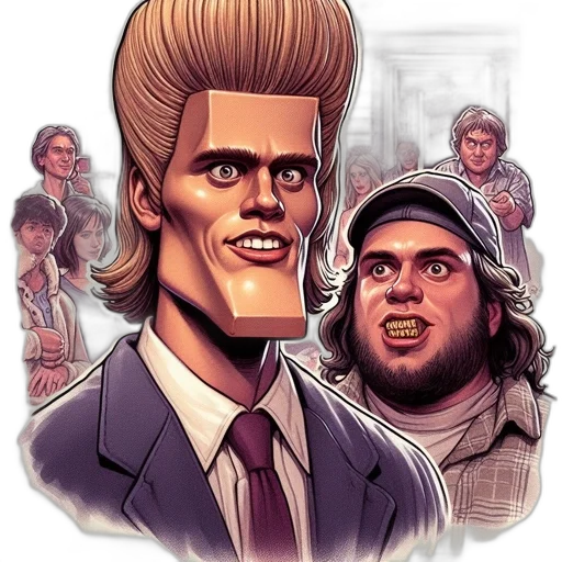face, hair, comic book art, cartoon transparent PNG cut-out