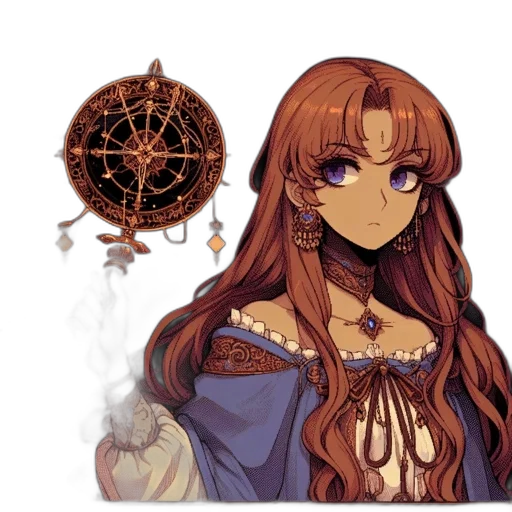 jewelry, staff, dress, pixel art transparent PNG cut-out