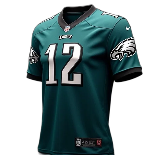 philadelphia, eagles, jersey, shown transparent PNG cut-out