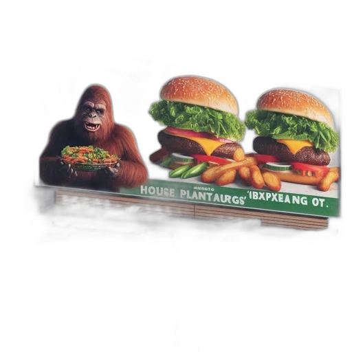 food, animal, 3d render, photorealistic transparent PNG cut-out