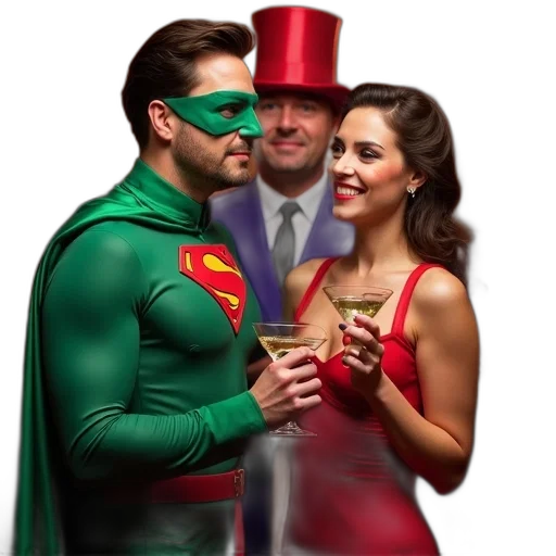 mask, dress, concept art, comic book art transparent PNG cut-out