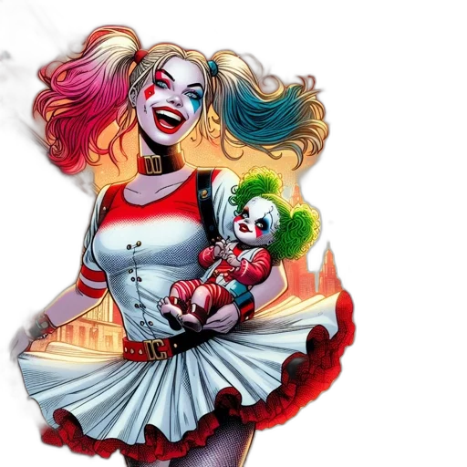 comic book art, concept art, image, features transparent PNG cut-out