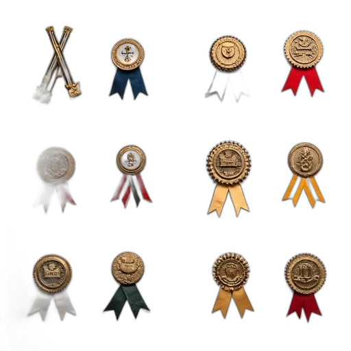 jewelry, collection, various, badges transparent PNG cut-out