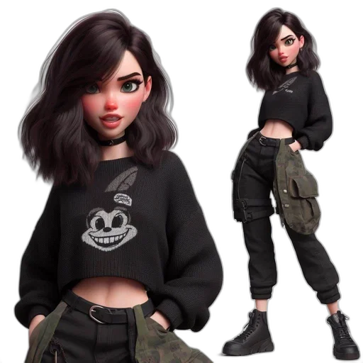 jacket, concept art, 3d render, cartoon transparent PNG cut-out