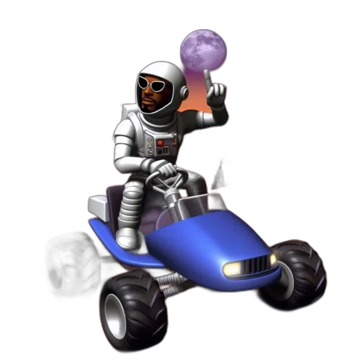 robot, car, concept art, 3d render transparent PNG cut-out