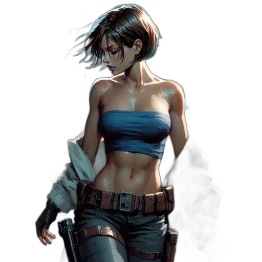 jacket, cyberpunk, concept art, comic book art transparent PNG cut-out