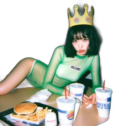 food, crown, dress, creature transparent PNG cut-out