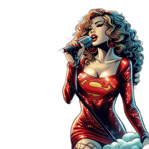 comic book art, concept art, fantasy art, cartoon transparent PNG cut-out