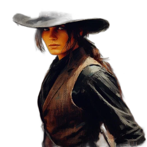 hat, jacket, staff, face transparent PNG cut-out