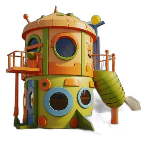 robot, furniture, 3d render, concept art transparent PNG cut-out