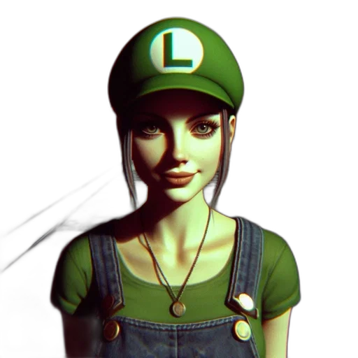 hat, face, staff, 3d render transparent PNG cut-out