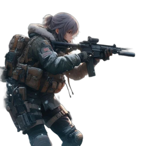 weapon, jacket, staff, concept art transparent PNG cut-out