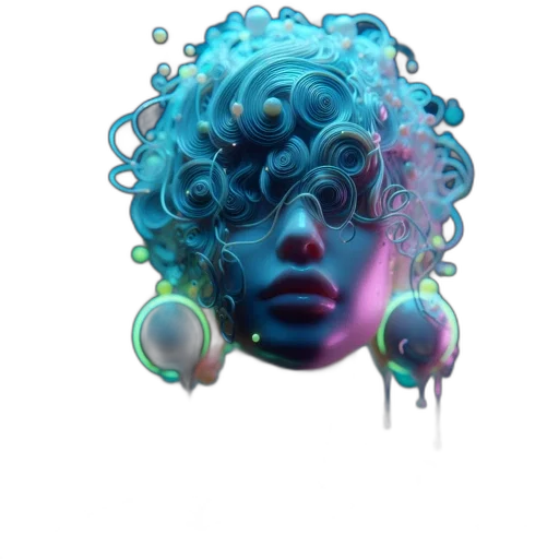 hair, mask, face, creature transparent PNG cut-out