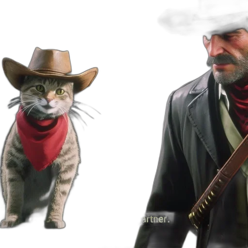 animal, hat, concept art, comic book art transparent PNG cut-out