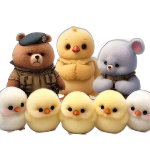 3d render, concept art, animal, characters transparent PNG cut-out