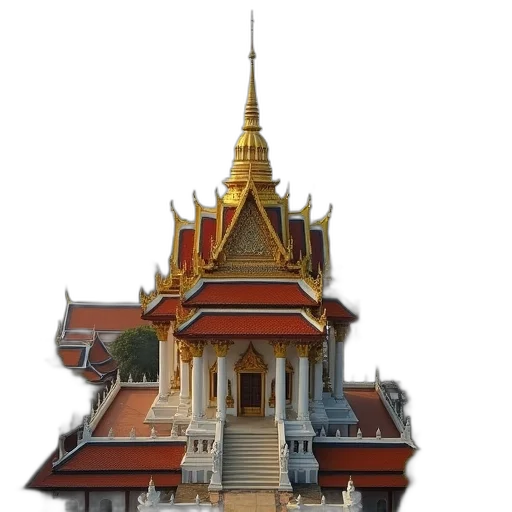 building, crown, 3d render, photorealistic transparent PNG cut-out