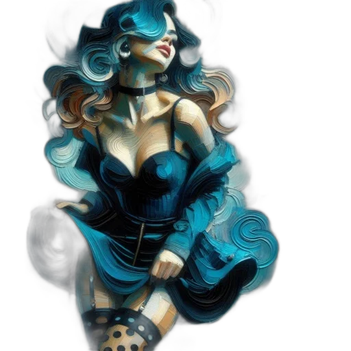 dress, mask, concept art, fantasy art transparent PNG cut-out