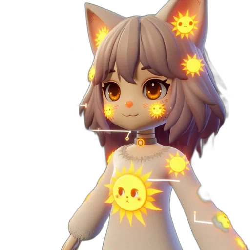 staff, dress, 3d render, anime transparent PNG cut-out