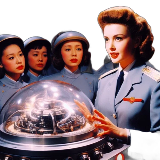 outer space, hi-tech, facility, confident transparent PNG cut-out