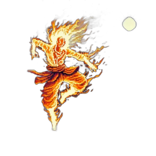 dragon, staff, hair, weapon transparent PNG cut-out
