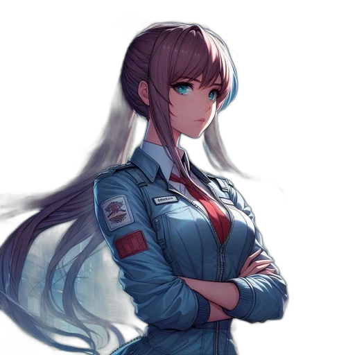 jacket, staff, robot, face transparent PNG cut-out