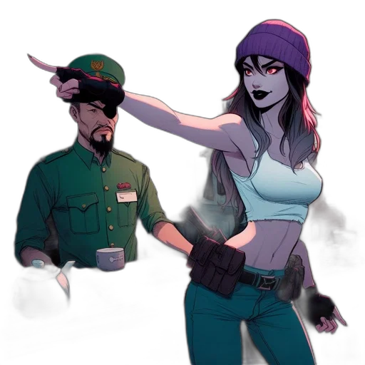staff, hat, weapon, concept art transparent PNG cut-out