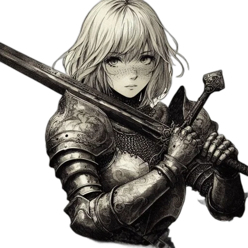 sword, weapon, face, staff transparent PNG cut-out
