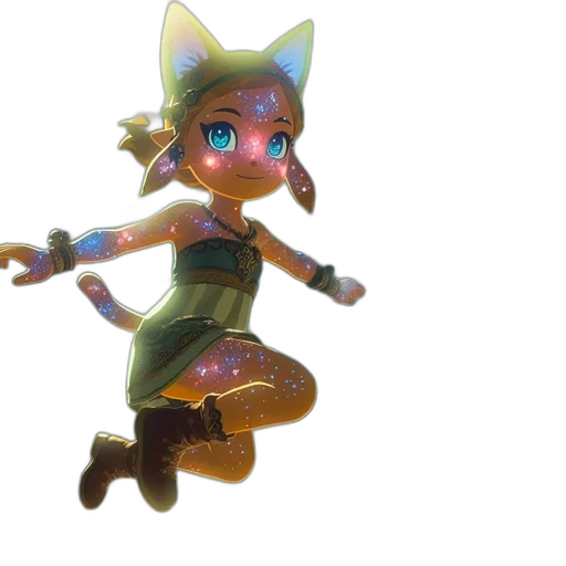 staff, creature, 3d render, concept art transparent PNG cut-out