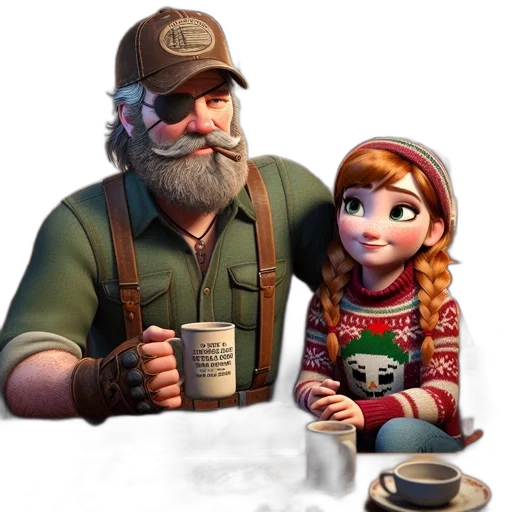 staff, food, hat, face transparent PNG cut-out