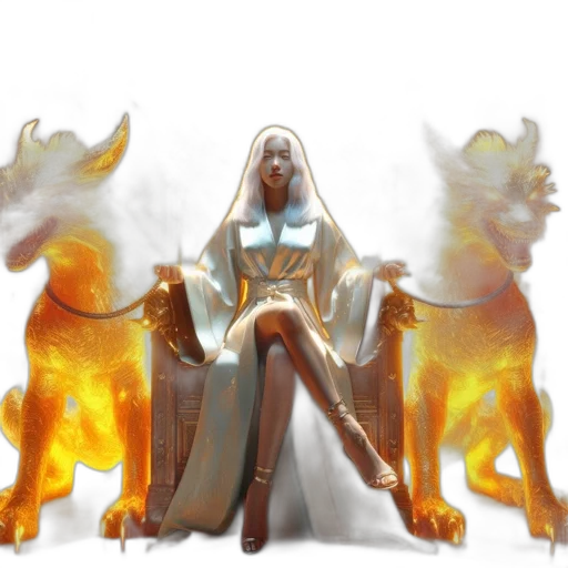 3d render, concept art, fantasy art, golden transparent PNG cut-out