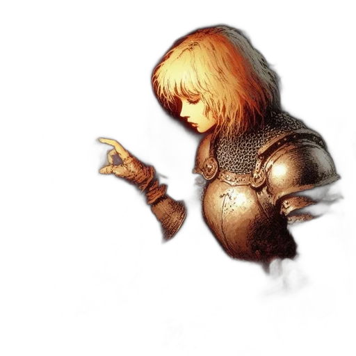 sword, weapon, hair, robot transparent PNG cut-out