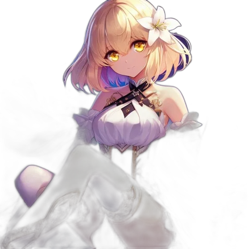 staff, weapon, dress, flower transparent PNG cut-out