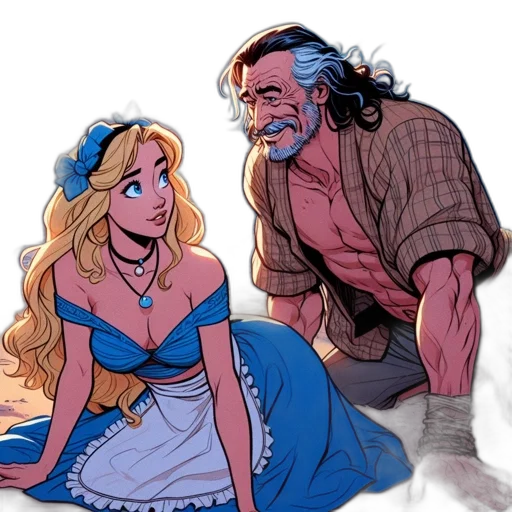 dress, comic book art, concept art, cartoon transparent PNG cut-out