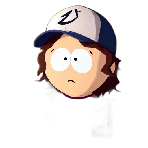 hat, face, cartoon, pixel art transparent PNG cut-out