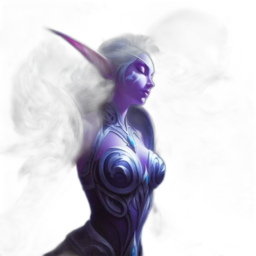 dress, staff, dragon, fantasy art transparent PNG cut-out