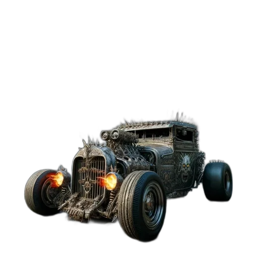car, weapon, robot, animal transparent PNG cut-out