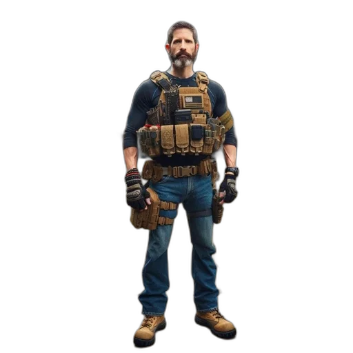 weapon, jacket, staff, animal transparent PNG cut-out