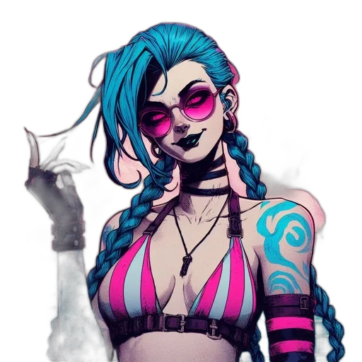 cyberpunk, concept art, fantasy art, comic book art transparent PNG cut-out