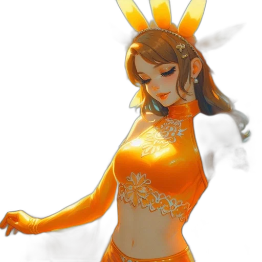 dress, crown, staff, concept art transparent PNG cut-out
