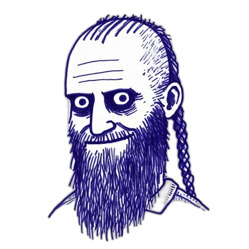 hair, face, staff, robot transparent PNG cut-out