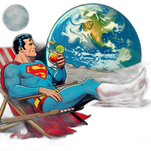 comic book art, concept art, fantasy art, outer space transparent PNG cut-out