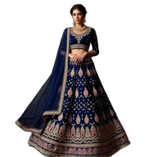 dress, jewelry, blue, beautiful transparent PNG cut-out