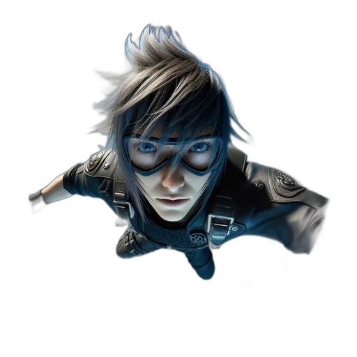 mask, jacket, face, concept art transparent PNG cut-out