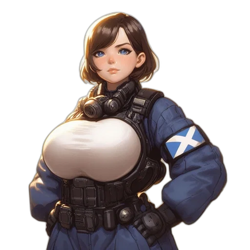 jacket, weapon, robot, dress transparent PNG cut-out